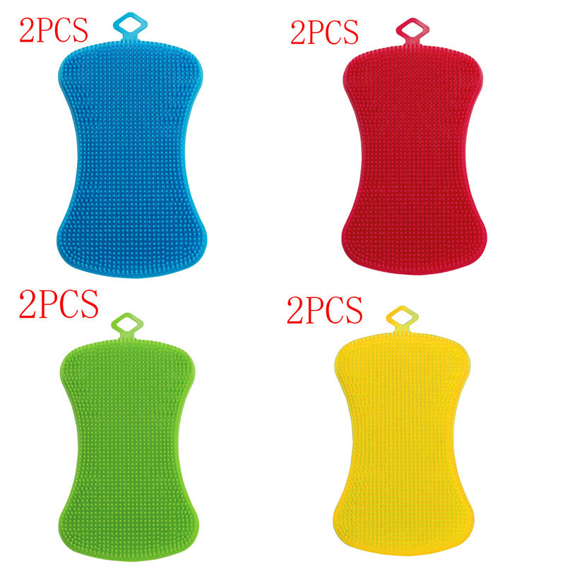 Silicone sponge kitchen Cleaning Brushes