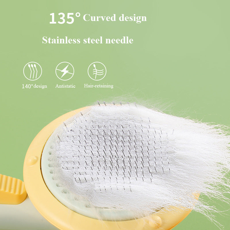 Pet Brush Self-cleaning Comb Looper For Hair Removal