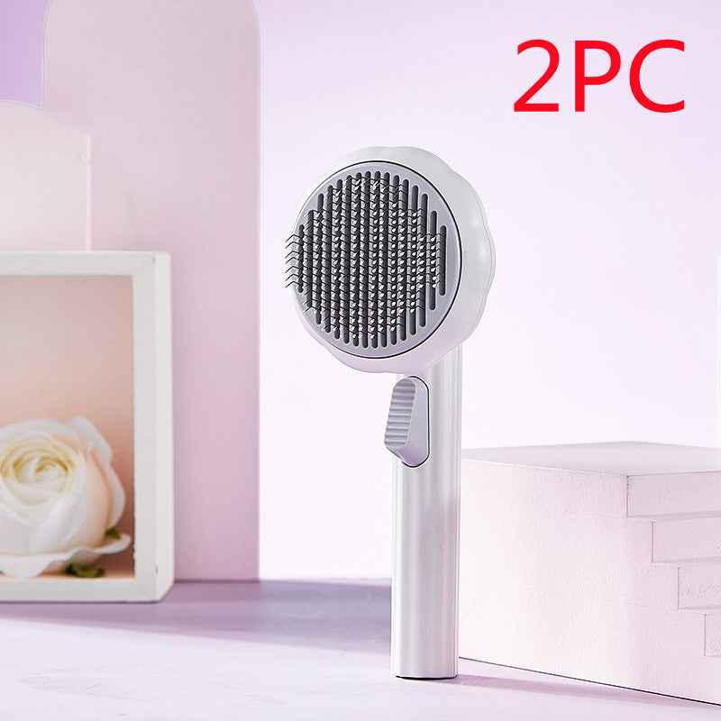 Pet Brush Self-cleaning Comb Looper For Hair Removal