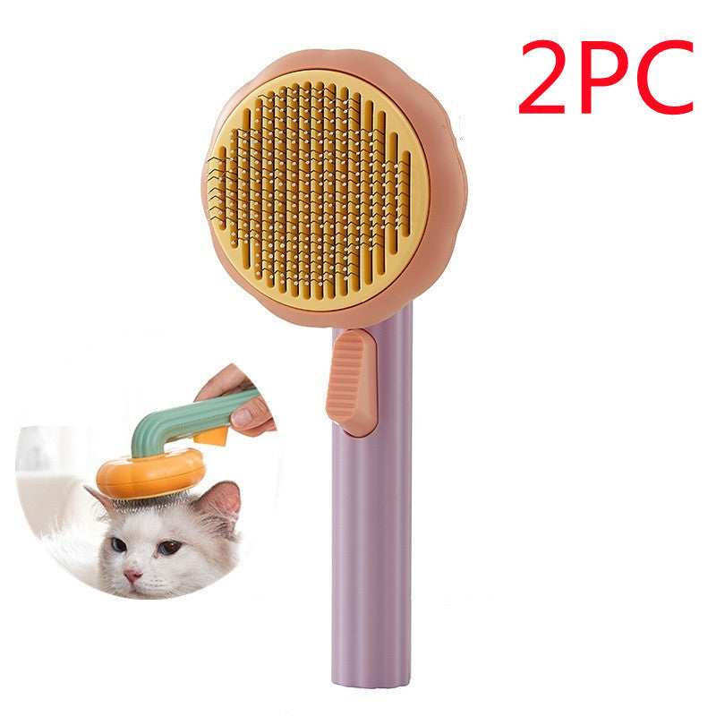 Pet Brush Self-cleaning Comb Looper For Hair Removal
